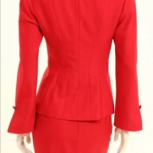 Escada 2pc Wool-Hand Embroid.Silk Jacket/Skirt Sz6
